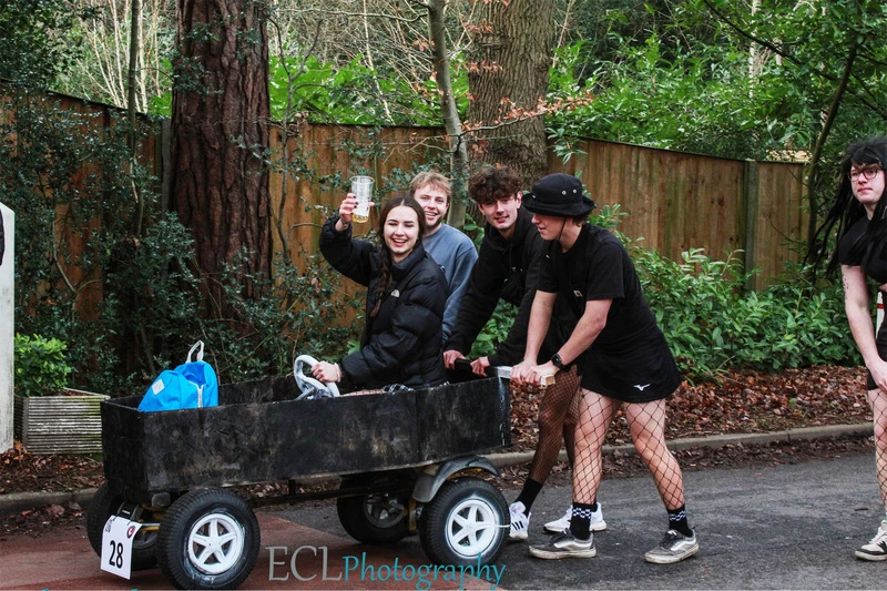 Photo 1 from the 2023 Windlesham Boxing Day Pram Race