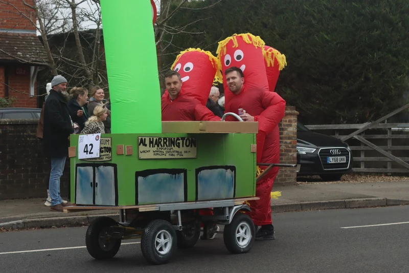 Photo 1 from the 2025 Windlesham Boxing Day Pram Race
