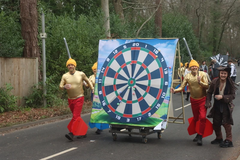 The Windlesham Pram Race on Boxing Day