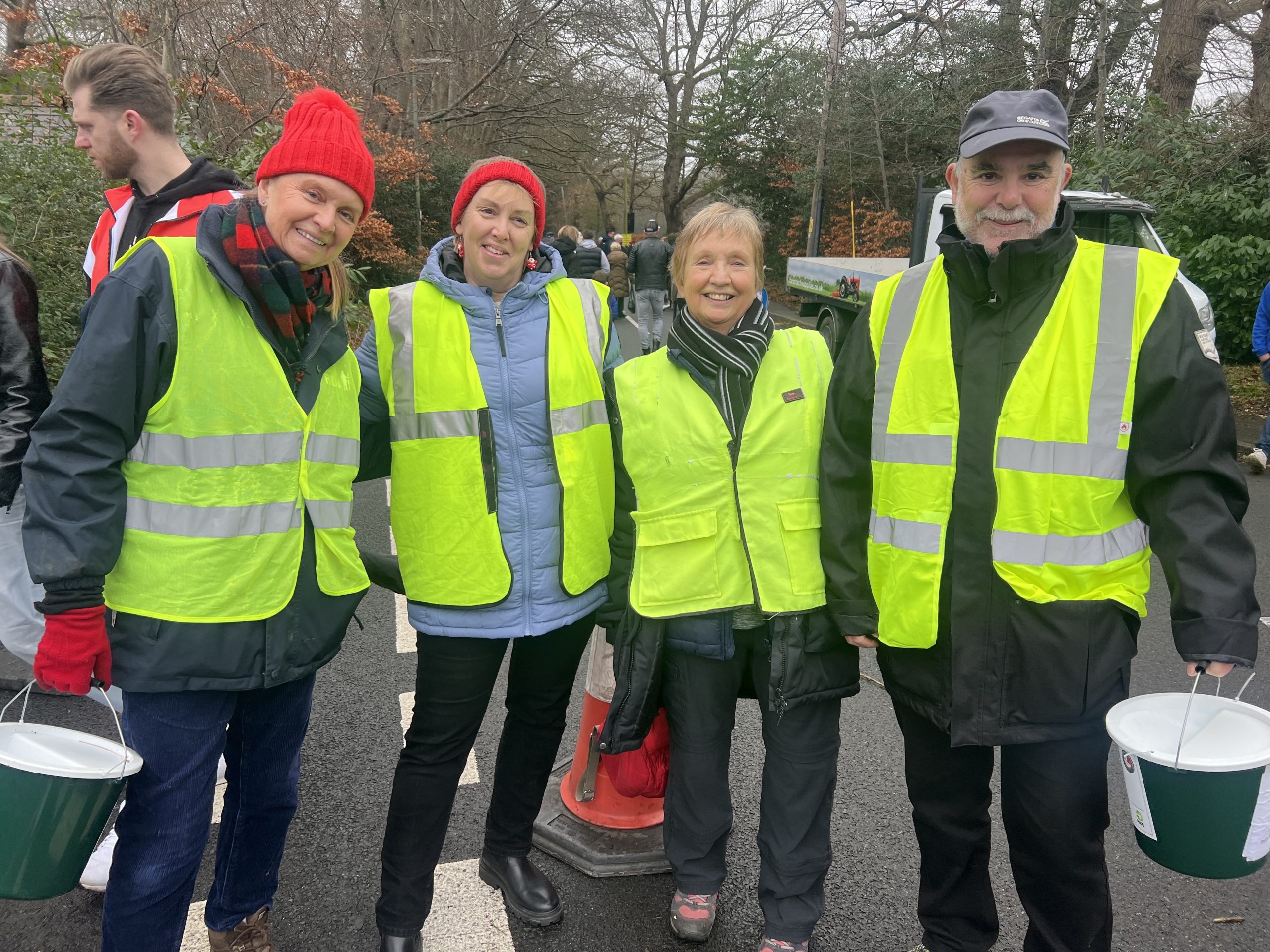 Volunteers at the Windlesham Pram Race